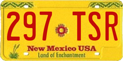 NM license plate 297TSR