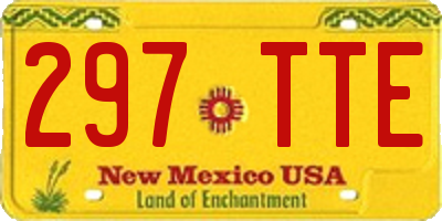 NM license plate 297TTE