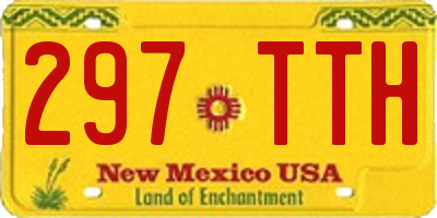 NM license plate 297TTH