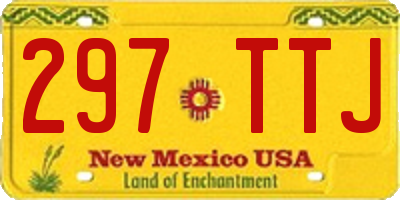 NM license plate 297TTJ