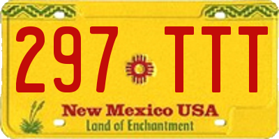 NM license plate 297TTT