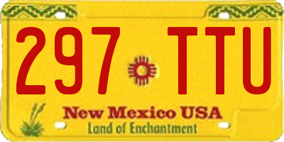 NM license plate 297TTU