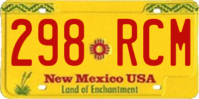 NM license plate 298RCM