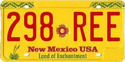 NM license plate 298REE