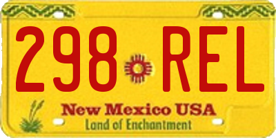 NM license plate 298REL
