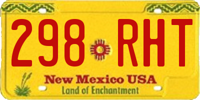 NM license plate 298RHT
