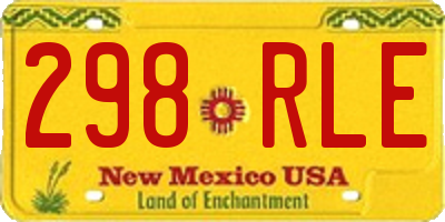 NM license plate 298RLE