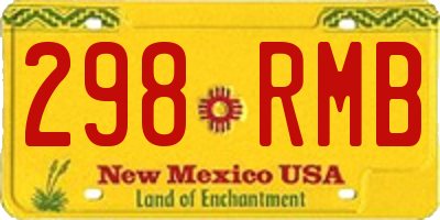 NM license plate 298RMB