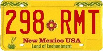 NM license plate 298RMT