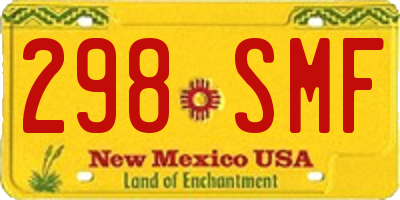 NM license plate 298SMF