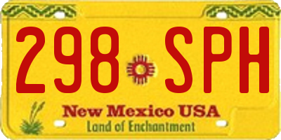 NM license plate 298SPH
