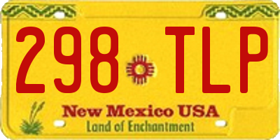 NM license plate 298TLP