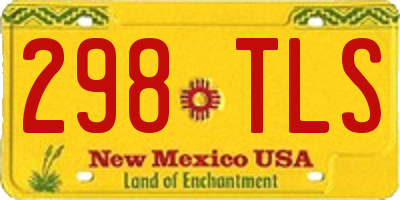 NM license plate 298TLS