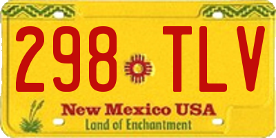 NM license plate 298TLV
