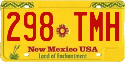NM license plate 298TMH
