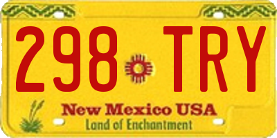 NM license plate 298TRY