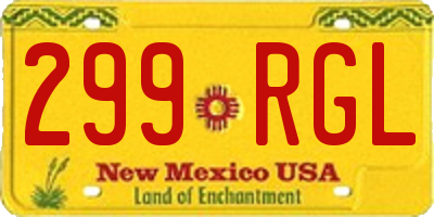 NM license plate 299RGL