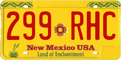 NM license plate 299RHC