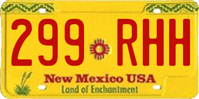 NM license plate 299RHH