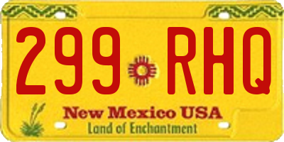 NM license plate 299RHQ