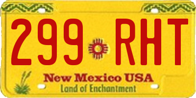 NM license plate 299RHT