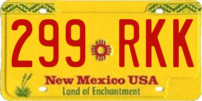 NM license plate 299RKK