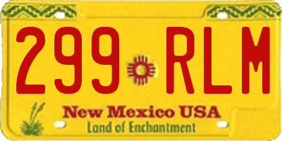 NM license plate 299RLM