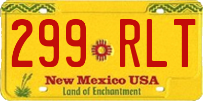 NM license plate 299RLT