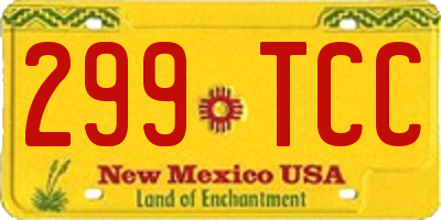NM license plate 299TCC