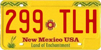 NM license plate 299TLH