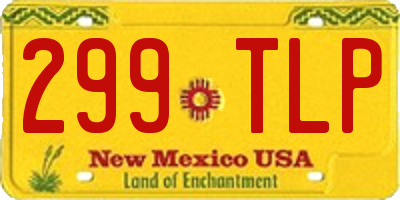 NM license plate 299TLP
