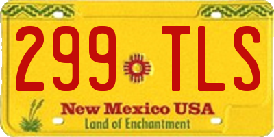 NM license plate 299TLS