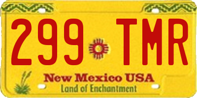 NM license plate 299TMR