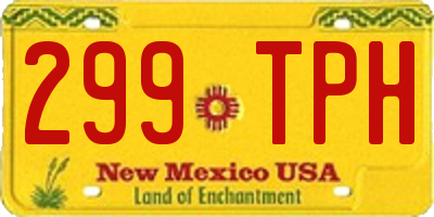 NM license plate 299TPH