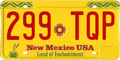 NM license plate 299TQP