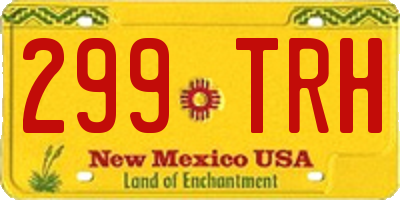 NM license plate 299TRH