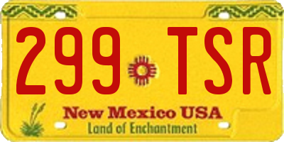 NM license plate 299TSR