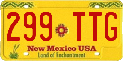 NM license plate 299TTG