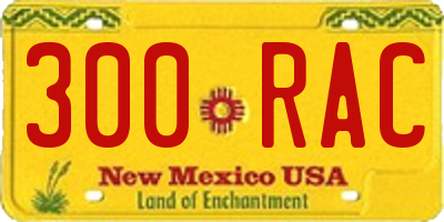 NM license plate 300RAC