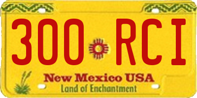 NM license plate 300RCI