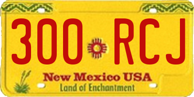 NM license plate 300RCJ