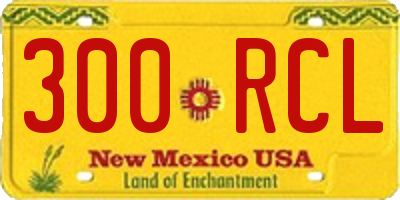 NM license plate 300RCL