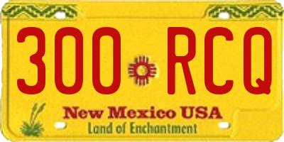 NM license plate 300RCQ