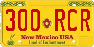 NM license plate 300RCR