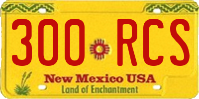 NM license plate 300RCS