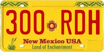 NM license plate 300RDH