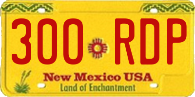 NM license plate 300RDP