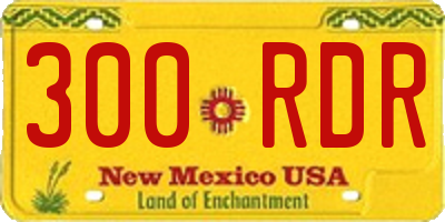 NM license plate 300RDR