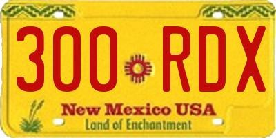 NM license plate 300RDX