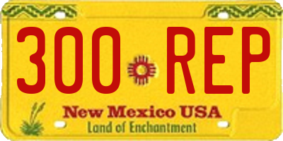 NM license plate 300REP
